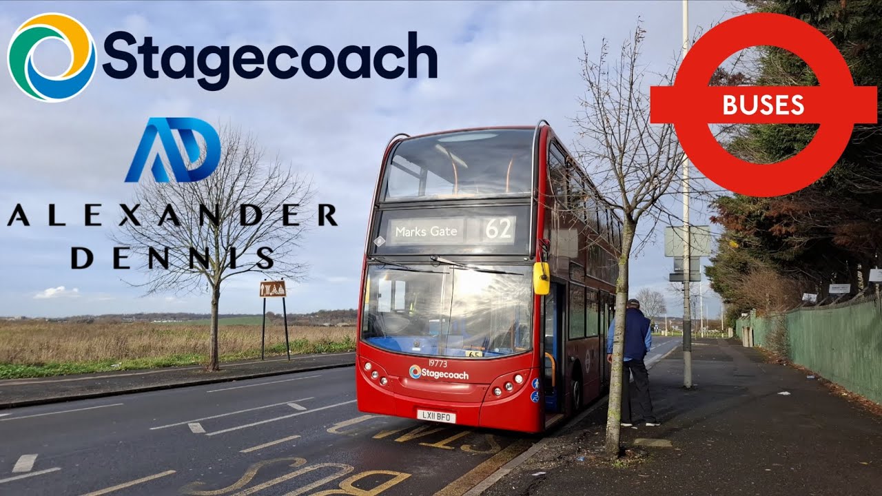 Stagecoach London: 62 from Gascoigne Estate to Marks Gate Via Becontree & Upney ( ADL Enviro400 