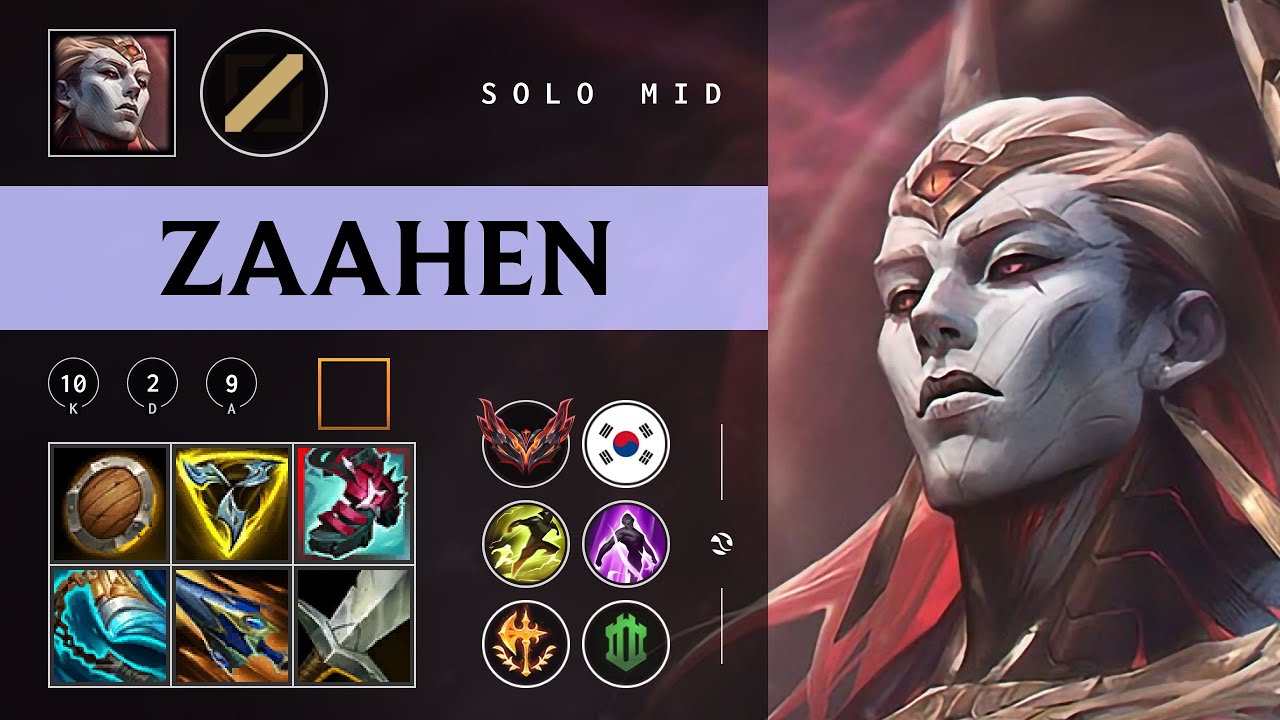 Zaahen Mid vs Yasuo - KR Grandmaster Patch 26.02