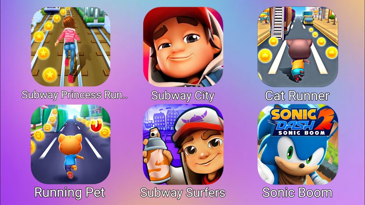 Subway Princess Runner, Subway City, Cat Runner, Running Pet, Subway Surfers, Sonic Boom, 💥