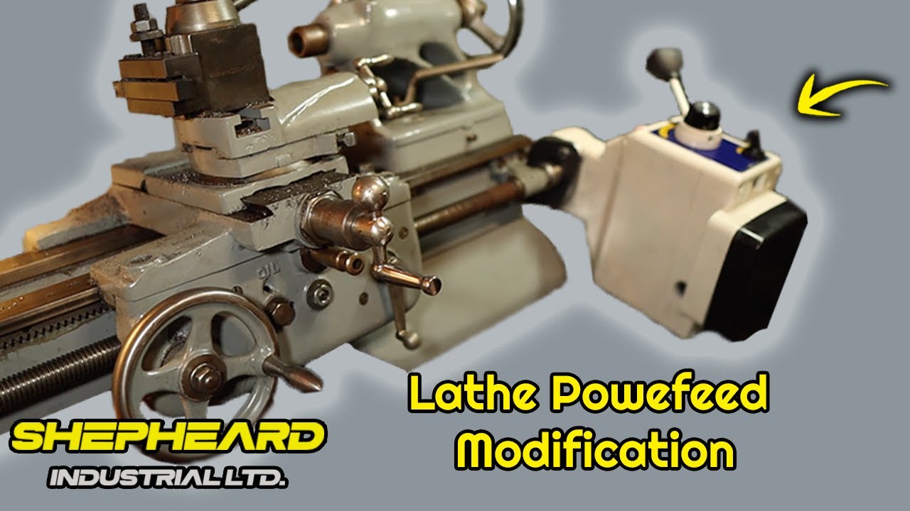 Electronic Lathe Power feed - Milling machine power feed installation on a Halifax metal lathe