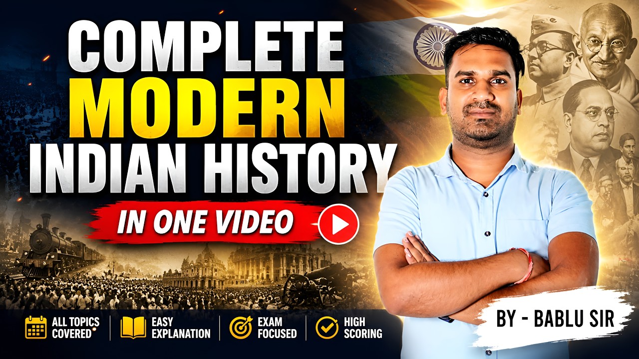 Complete Modern Indian History | Bablu sir | PCI