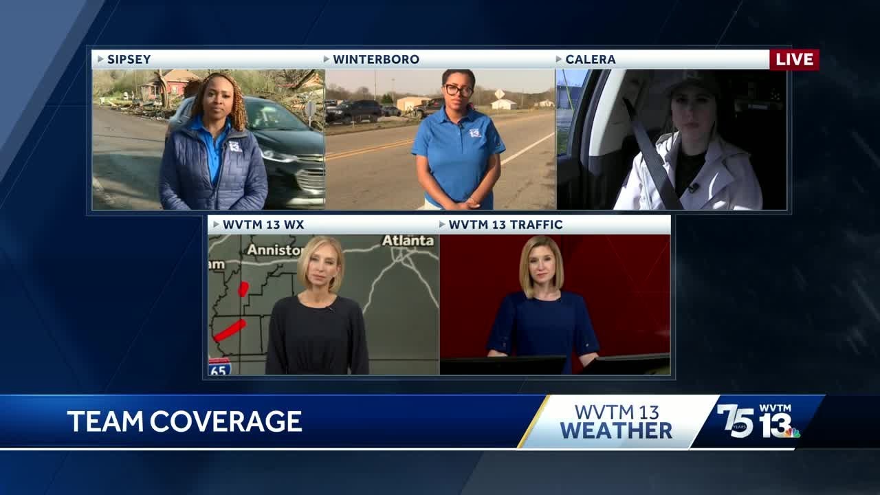 TEAM COVERAGE: Alabama's deadly tornado outbreak leaves buildings destroyed, trees flattened