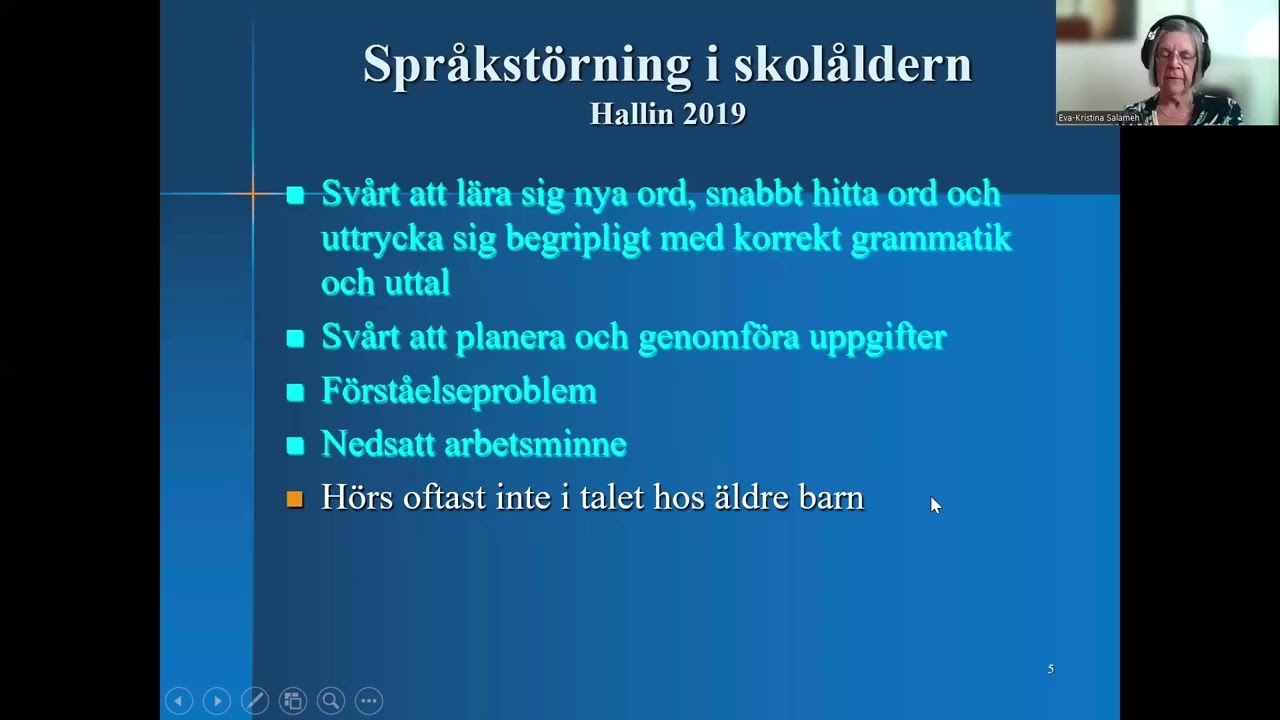 Hur yttrar sig en språkstörning?