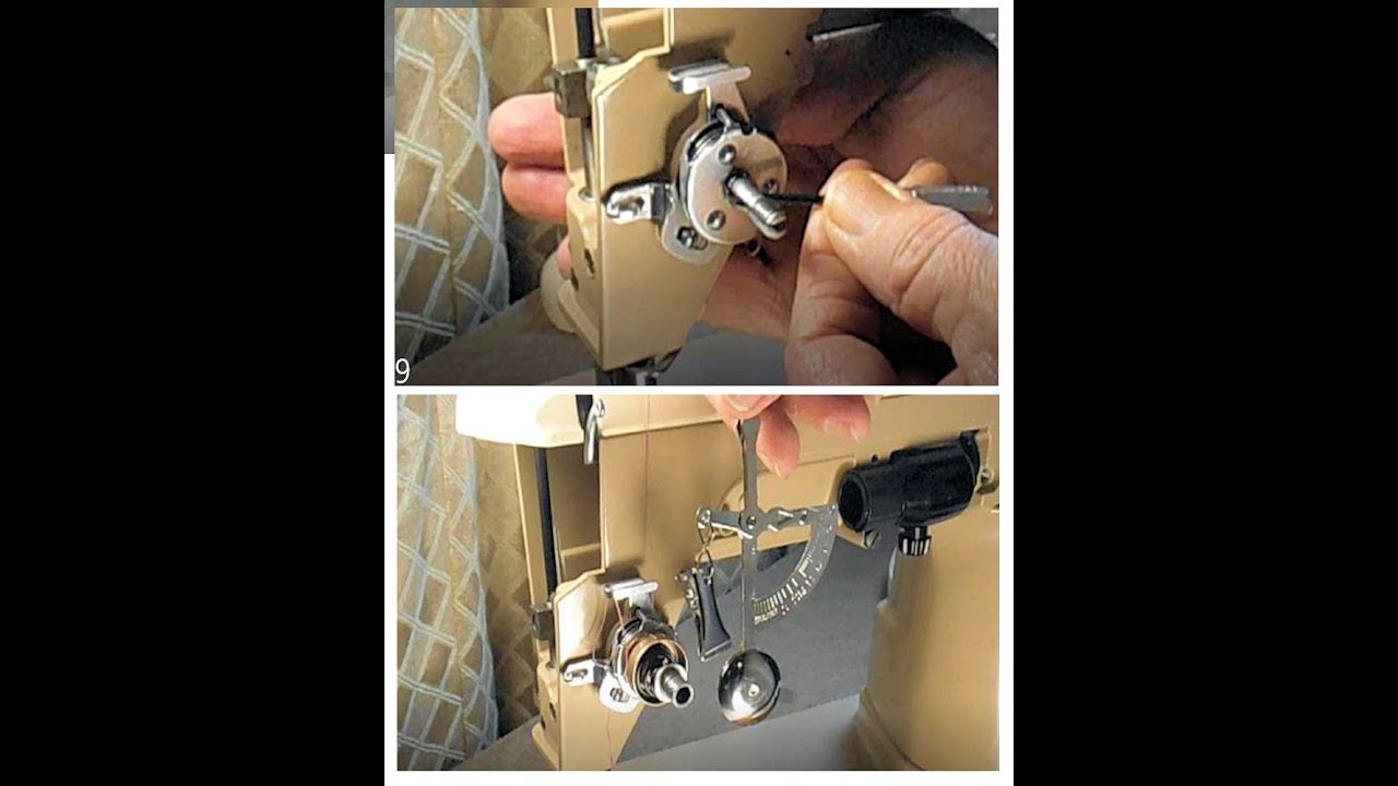 SINGER MODEL 404 MINI SERIES-ALL ABOUT TENSION PART 14e INSTALL TENSION ASSEMBLY AND 