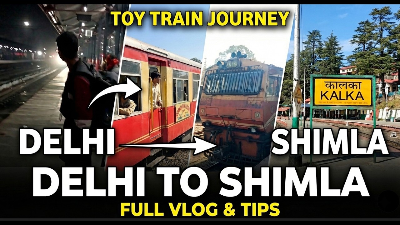 DELHI TO SHIMLA || duo Trip with my Friend || Part -1  || Kalka To Shimla In Toy Train