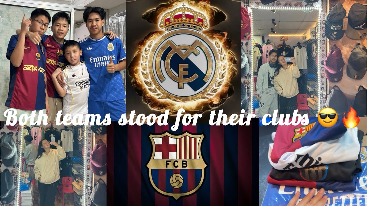 Jersey shopping for my brother & Nephews🫶🏻✨| Visiting friend’s shop|Real Madrid & Barcelona fans  ⚽️