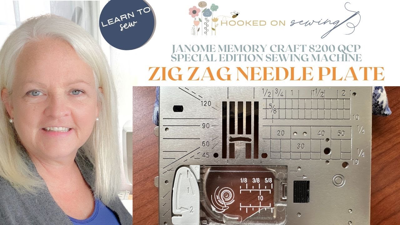 Zig Zag Needle Plate for the Janome Horizon Memory Craft 8200 QCP Special Edition Sewing Machine