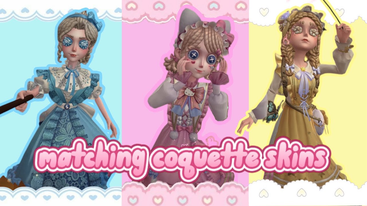 MATCHING COQUETTE SKINS WITH FRIENDS! 🎀 IDENTITY V GAMEPLAY