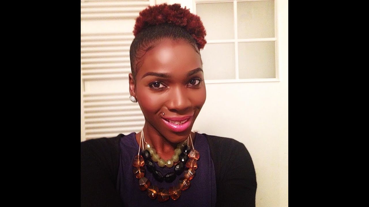 How To Achieve a Side-puff on Short Natural(4C) Hair in less than 5 mins