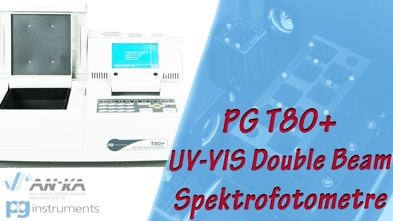 PG INSTRUMENTS T80+ UV-VIS Double Beam Spektrofotometre