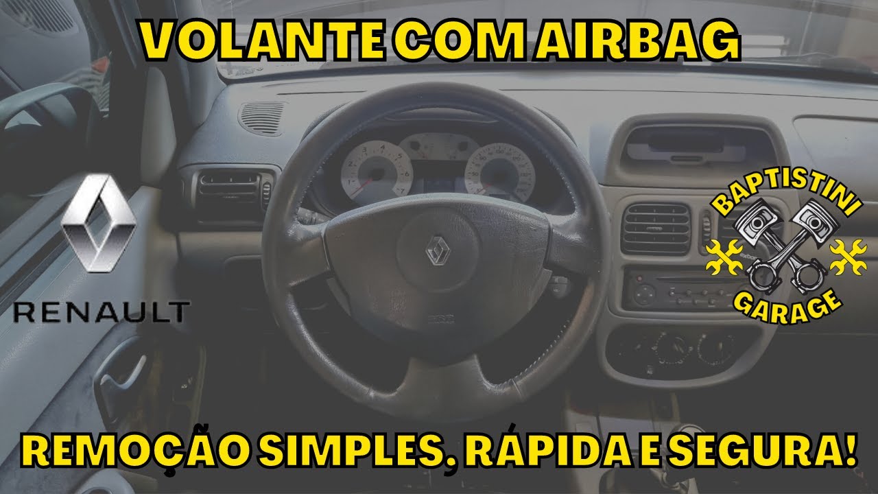 Como remover volante com airbag - Linha Renault - DIY