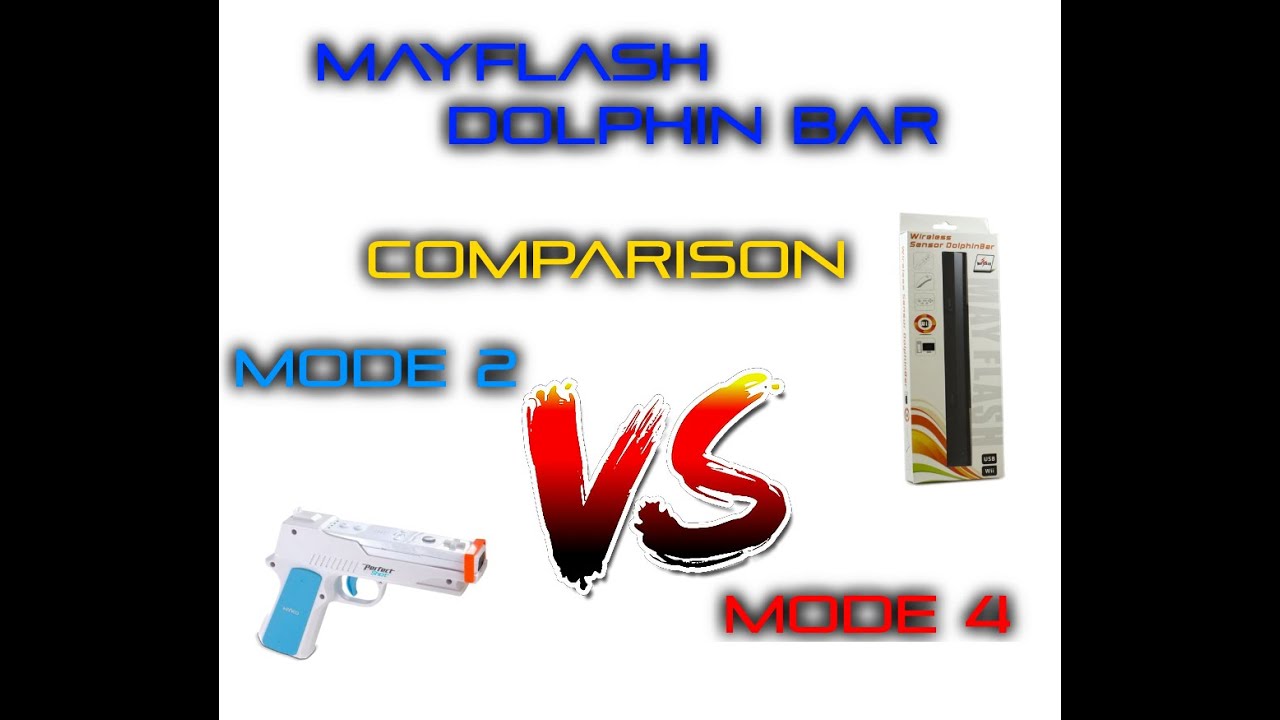 Mayflash dolphin bar : mode 2 Vs mode 4 : comparison