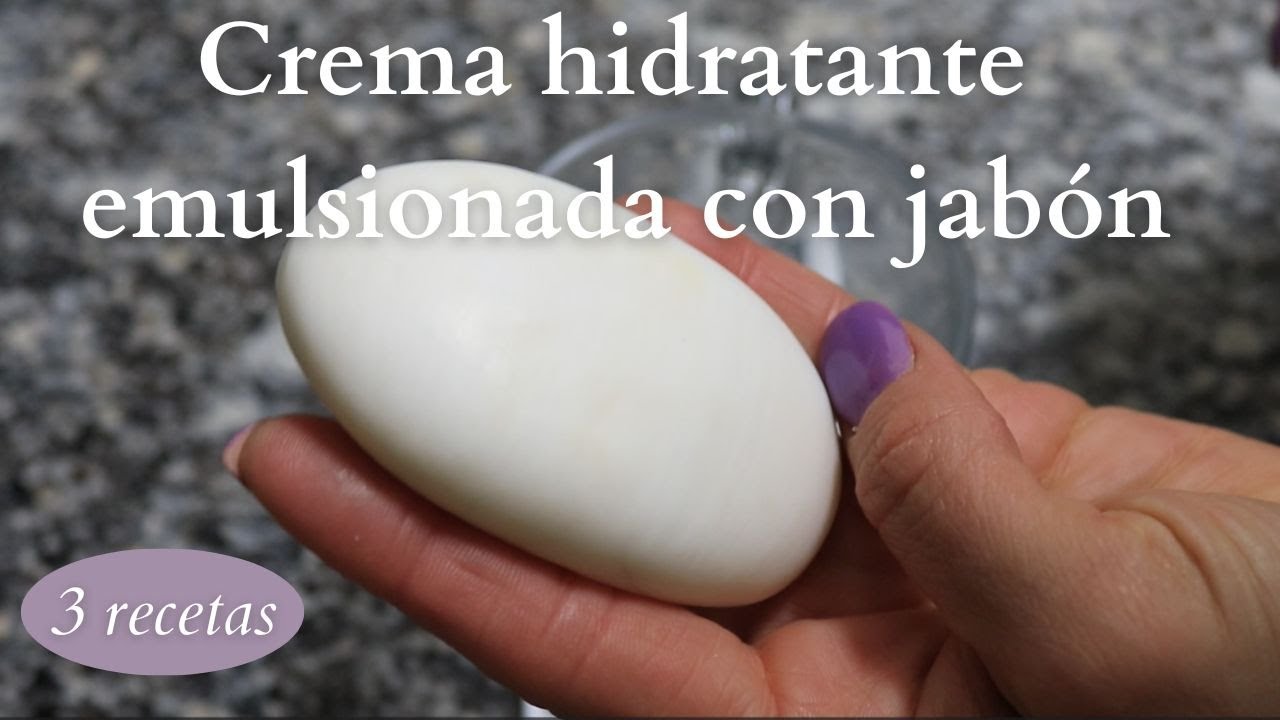Hacer una CREMA HIDRATANTE emulsionada con JABÓN (3 fórmulas/3 texturas) COSMÉTICA NATURAL CASERA