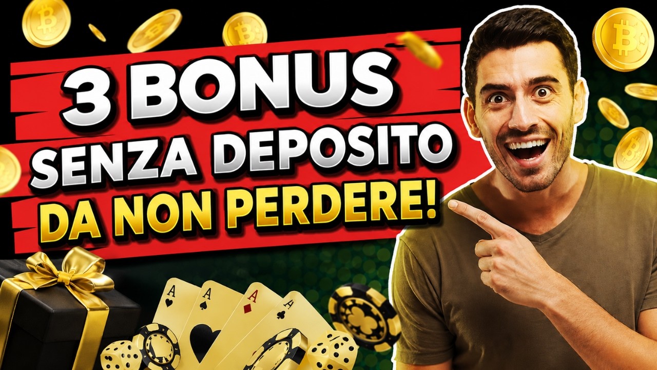 TOP 3 BONUS SENZA DEPOSITO CASIN&Ograve; ONLINE (Fino a 2000&euro; Gratis!)