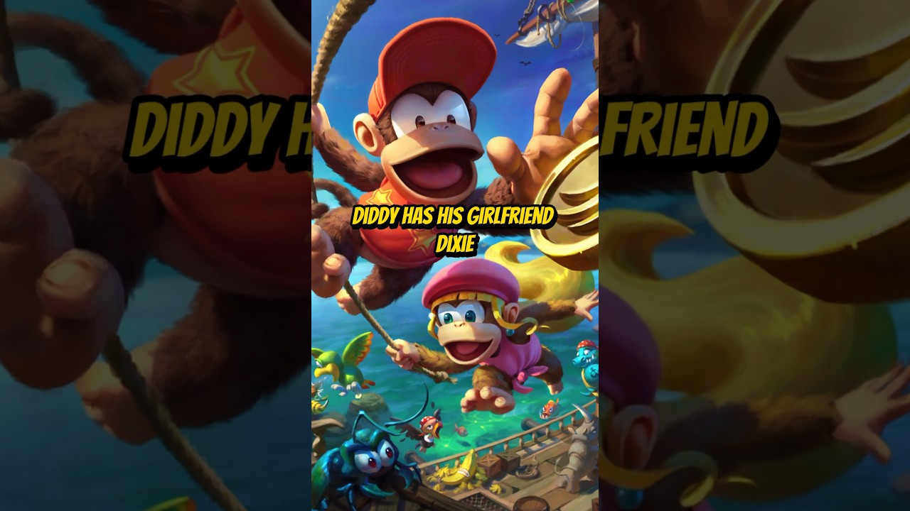 Donkey Kong and Diddy with W Rizz?! #nintendo #supermario #mariomovie #dkc #donkeykongcountry