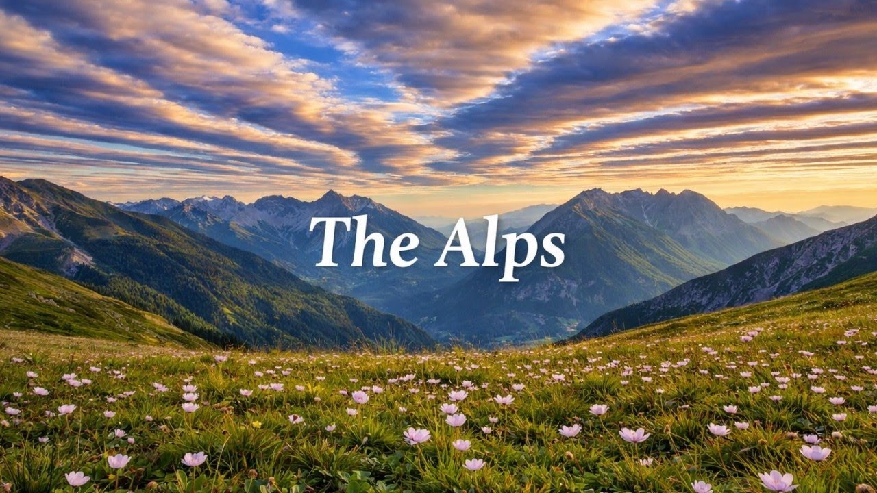 Serene Alpine Landscape | Calming Mountain Ambience for Stress Relief and Sleep