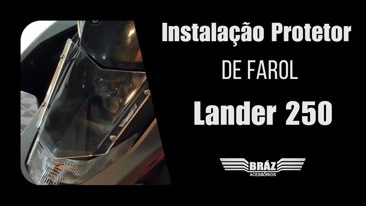 Lander 250 Mais Protegida – Instalando Protetor de Farol na Yamaha XTZ Lander 250