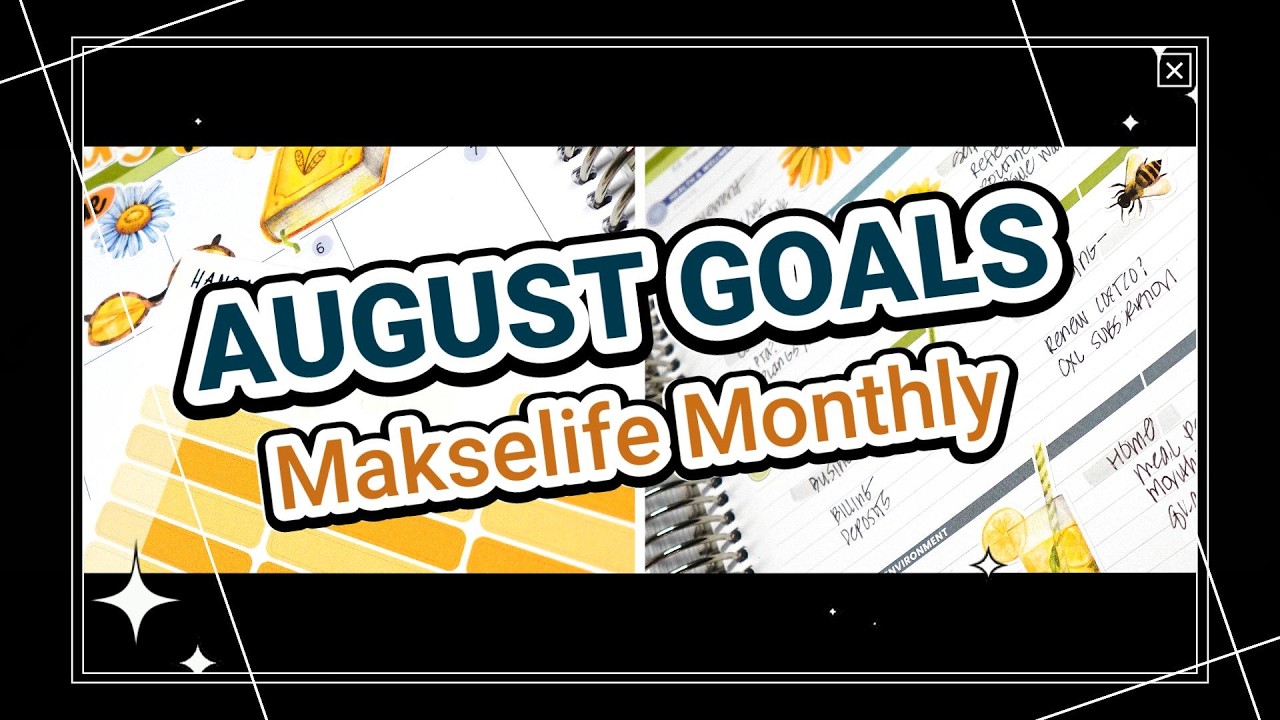 August Goals + Book Tracker  | Goal Setting in my MakseLife Planner