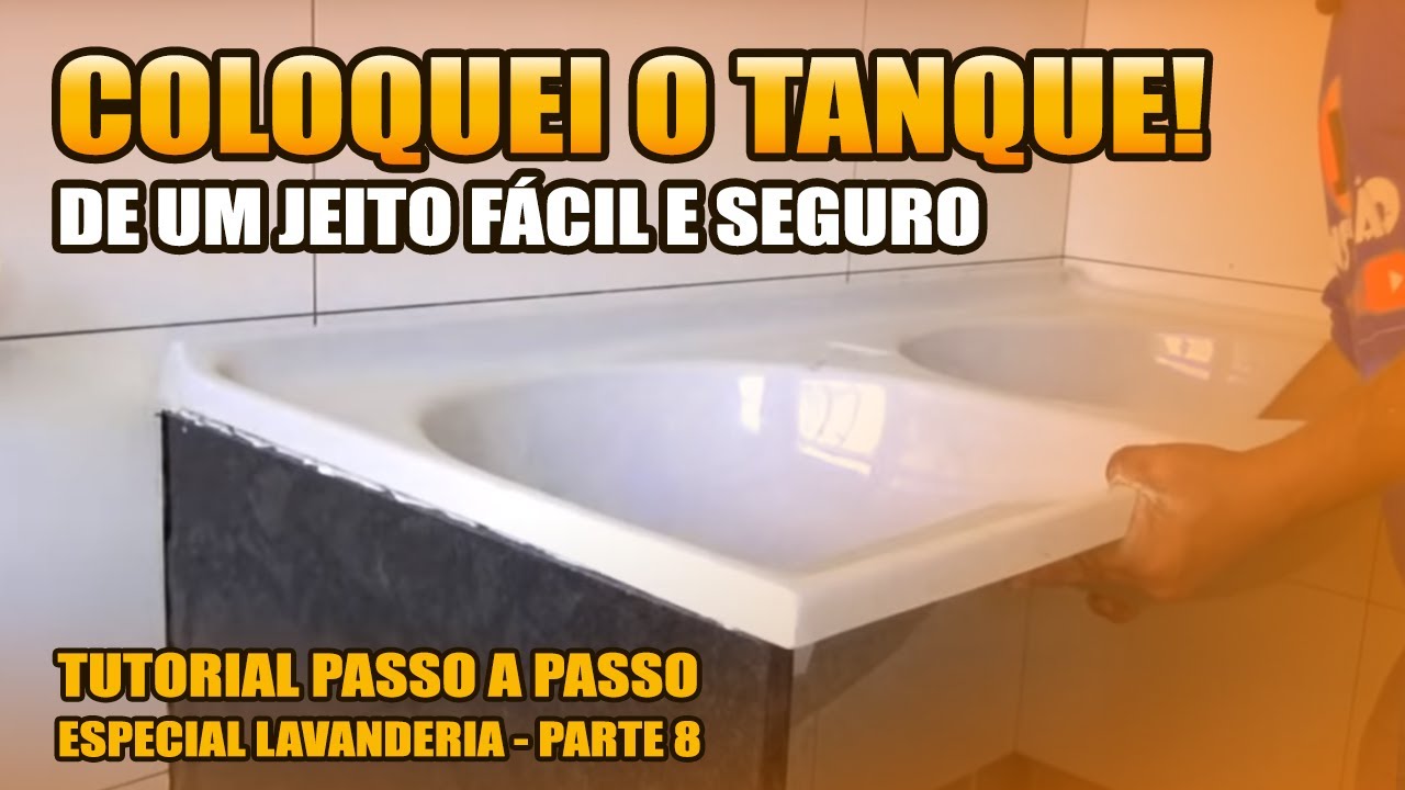A LAVANDERIA - OLHE COMO ESSE PEDREIRO COLOCOU O TANQUE. #PARTE 8
