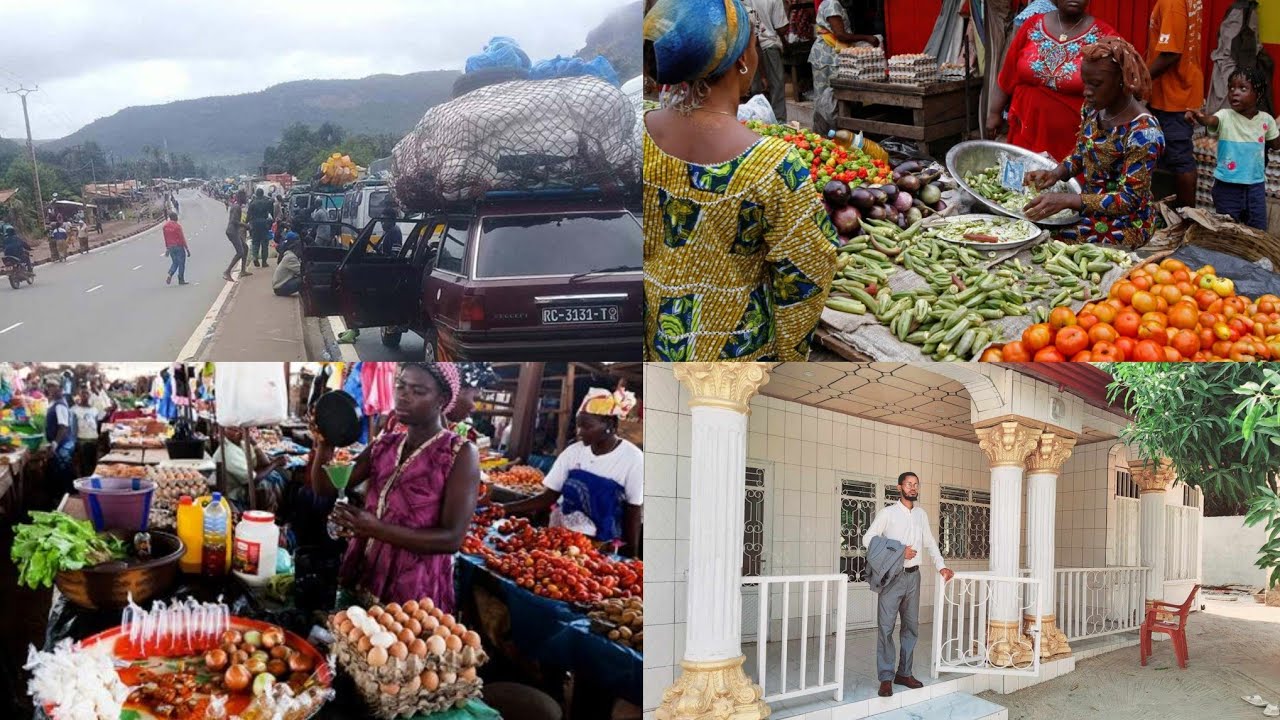 DÉPART À COYAH SAMBAYAH JUSQU'AU MARCHÉ KM36 EN GUINÉE CONAKRY