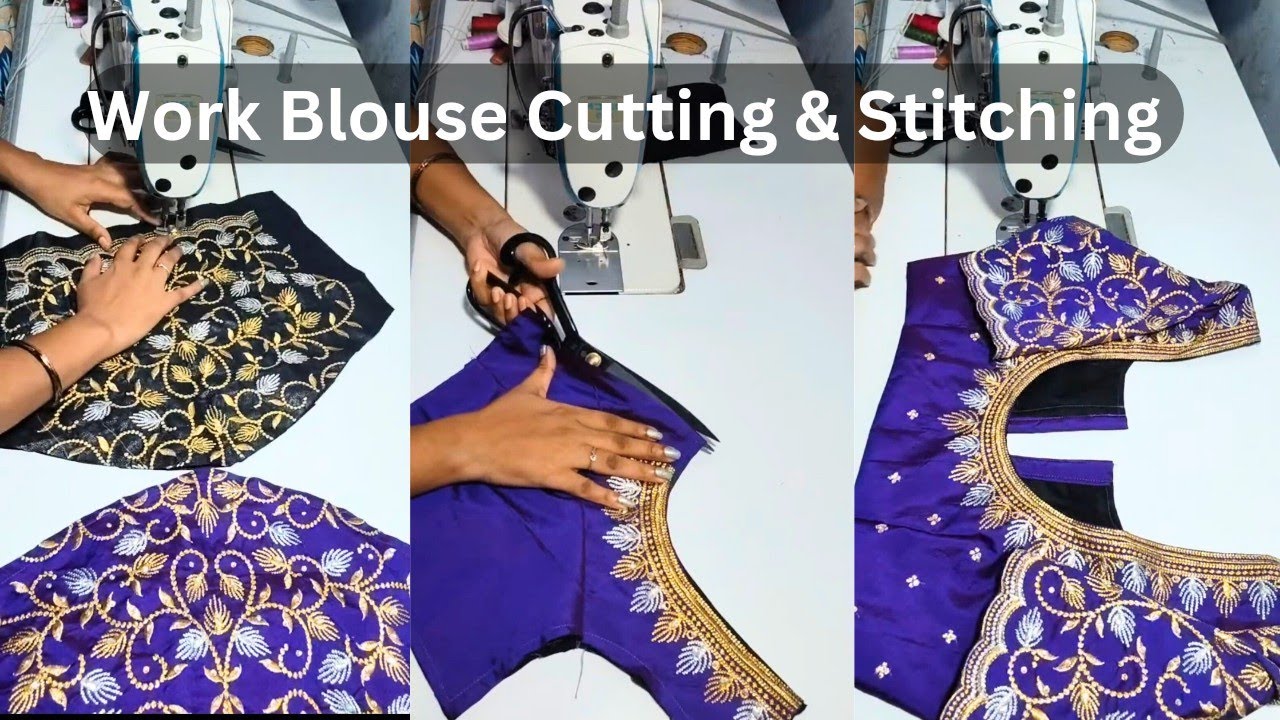 Compute work blouse | Complete Guide to Work Blouse Stitching | Easy Step-by-Step Sewing Tutorial