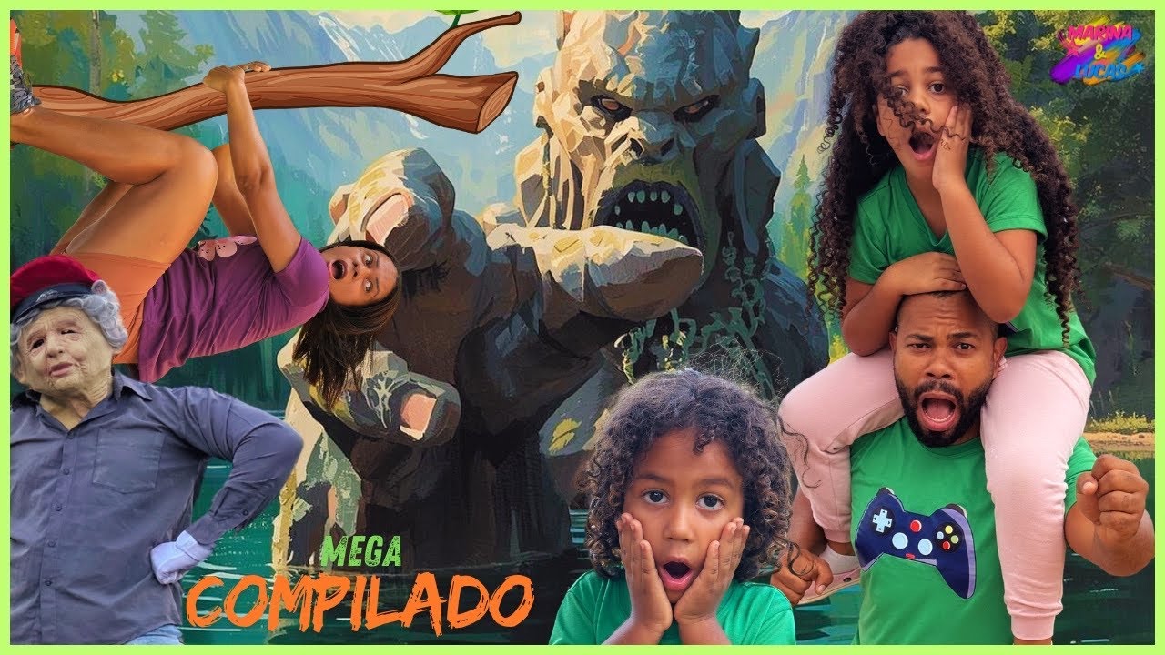 TEM UMA CRIATURA NO NOSSO LAGO!!! Mega compilado. 