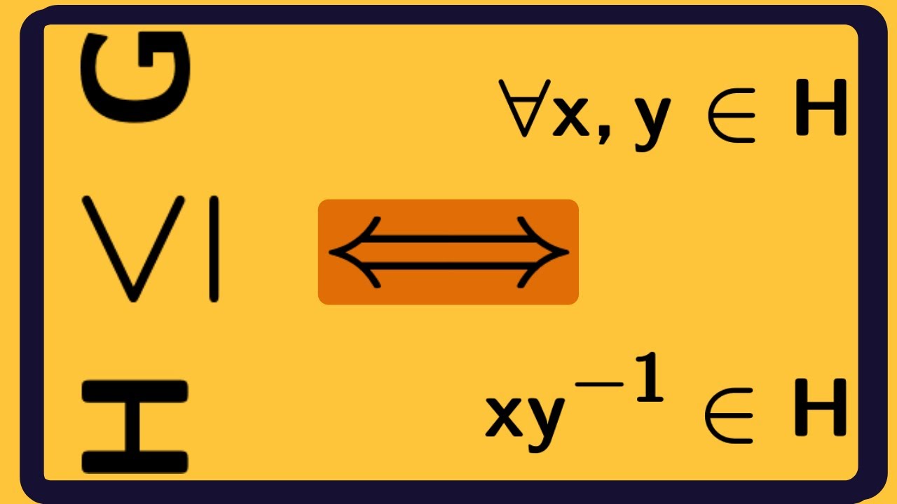 Abstract Algebra | The subgroup test