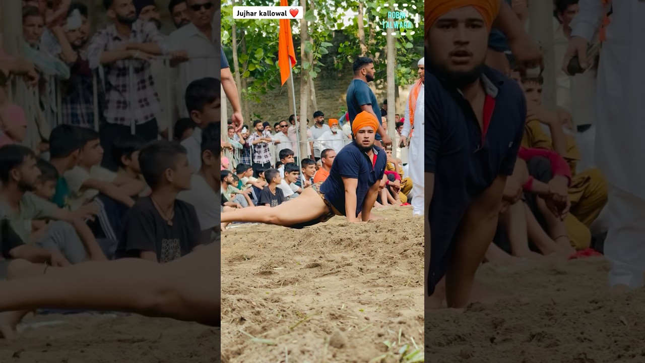 Jujhar kallowal Entry Kushti Dangal Rajpur Kandi Dasuya Hoshiarpur Punjab india 🇮🇳 #shorts #dasuya