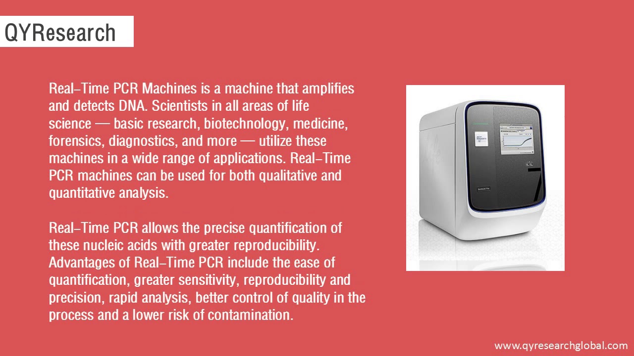 QYResearch: In 2016, global revenue of Real-Time PCR machines is nearly 621 M USD