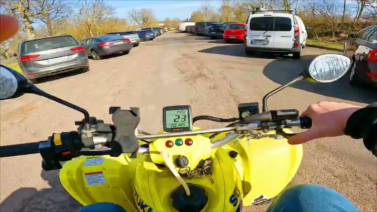 Bumblebee Suzuki LTZ 400 Sportquad Bj 2003 unterwegs im Raum Kitzingen zum Schwanberg
