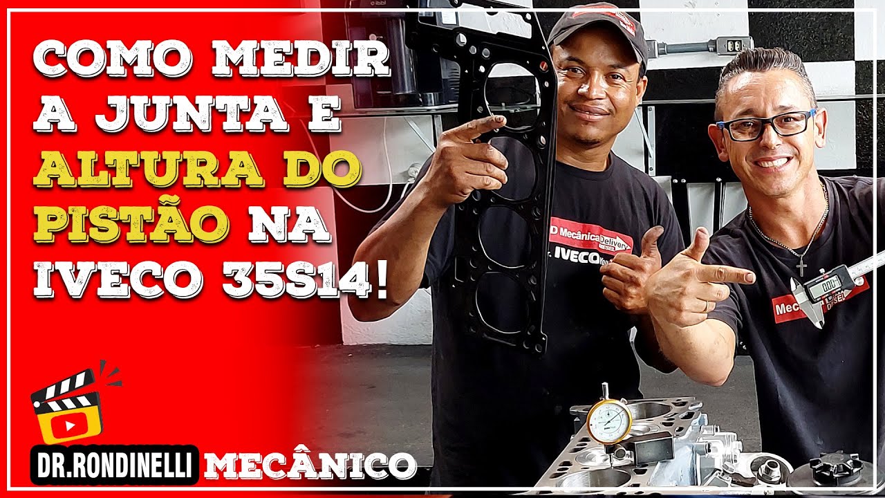 COMO MEDIR JUNTA E ALTURA DO PISTÃO DA IVECO 35S14