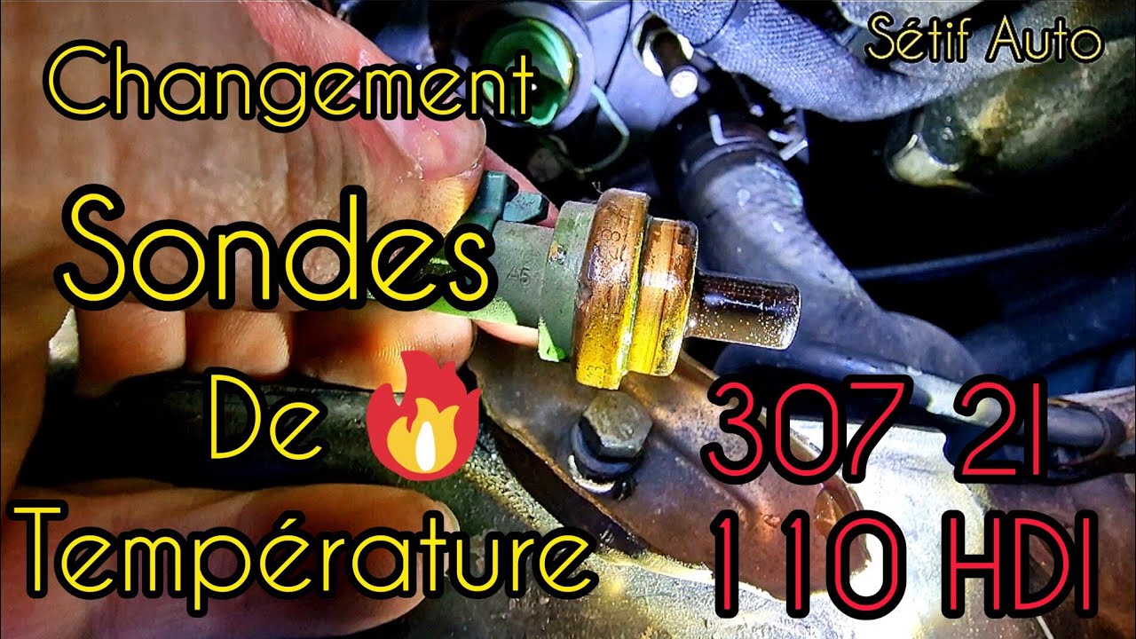 changement sonde de température 307 2l hdi #سيارات #ميكانيكي #307sw