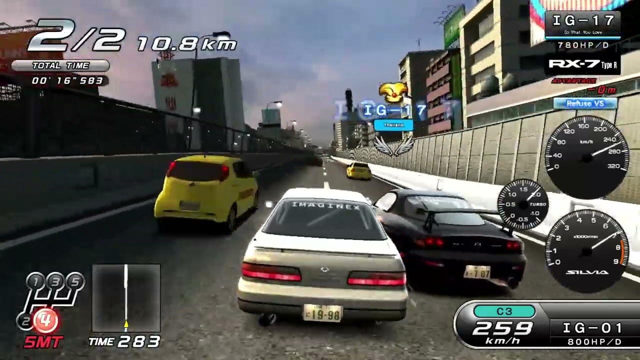 [WMMT6RR 湾岸マキシ6RR] - SILVIA K's [S13] VS Nagoya Crown [RE-Quality F.I.T.D. Prod.]