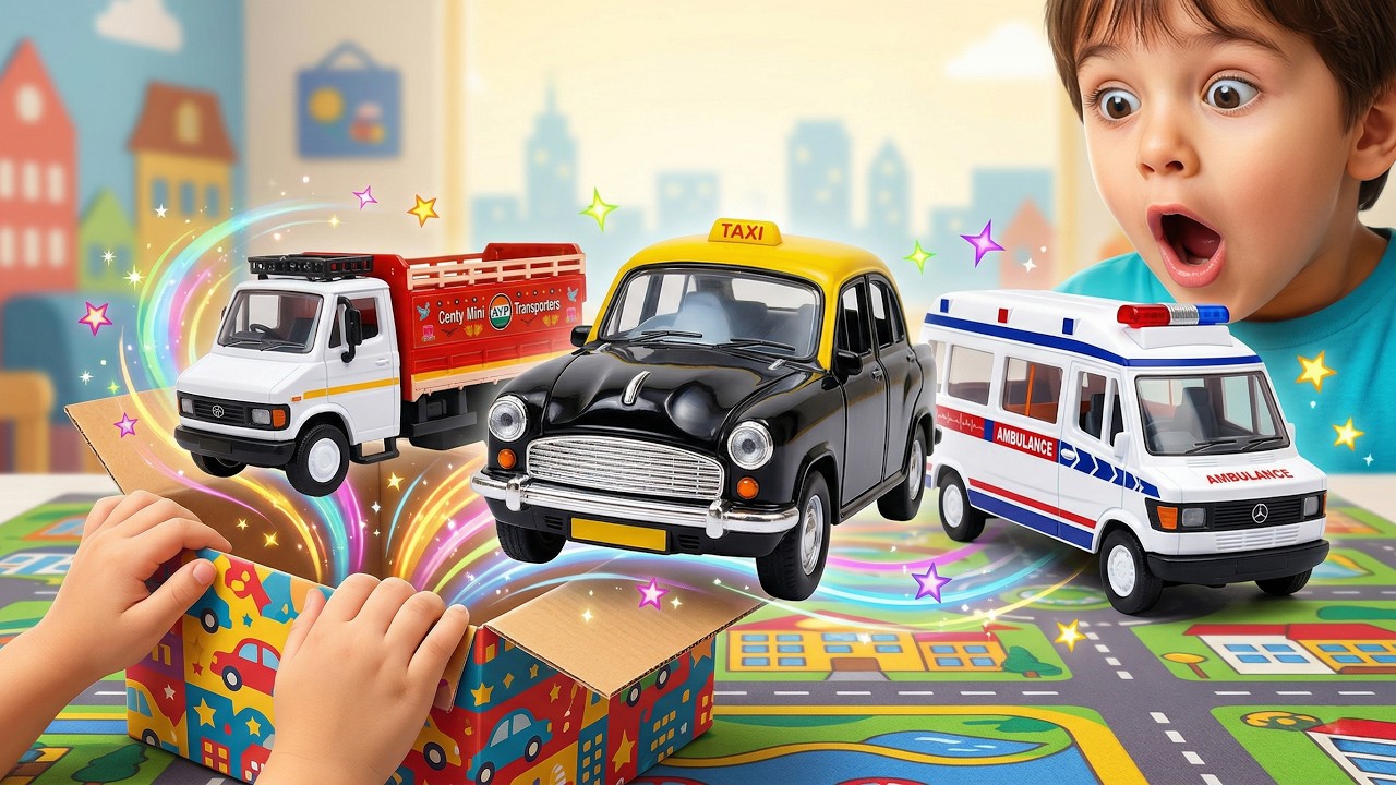 Transport Truck 407, Ambulance & Ambassador RC Car – Full Unboxing & Review | Realistic Toy Vehicles