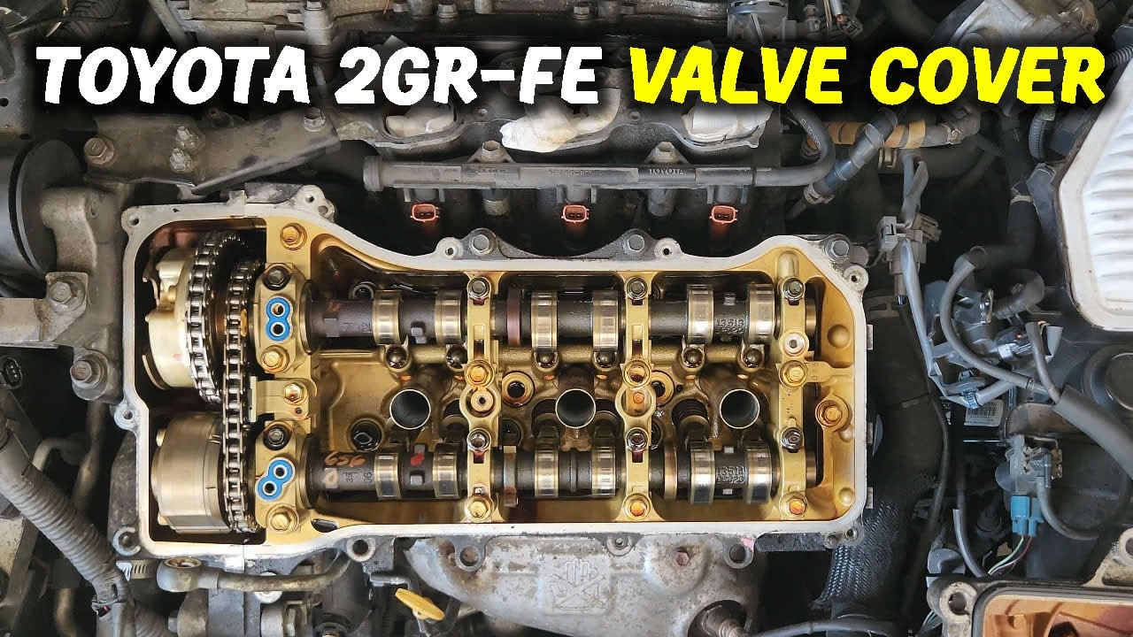 Toyota Avalon Valve Cover Gasket Replacement Procedure 2005-2012 #camry #lexuses350 #valvecover