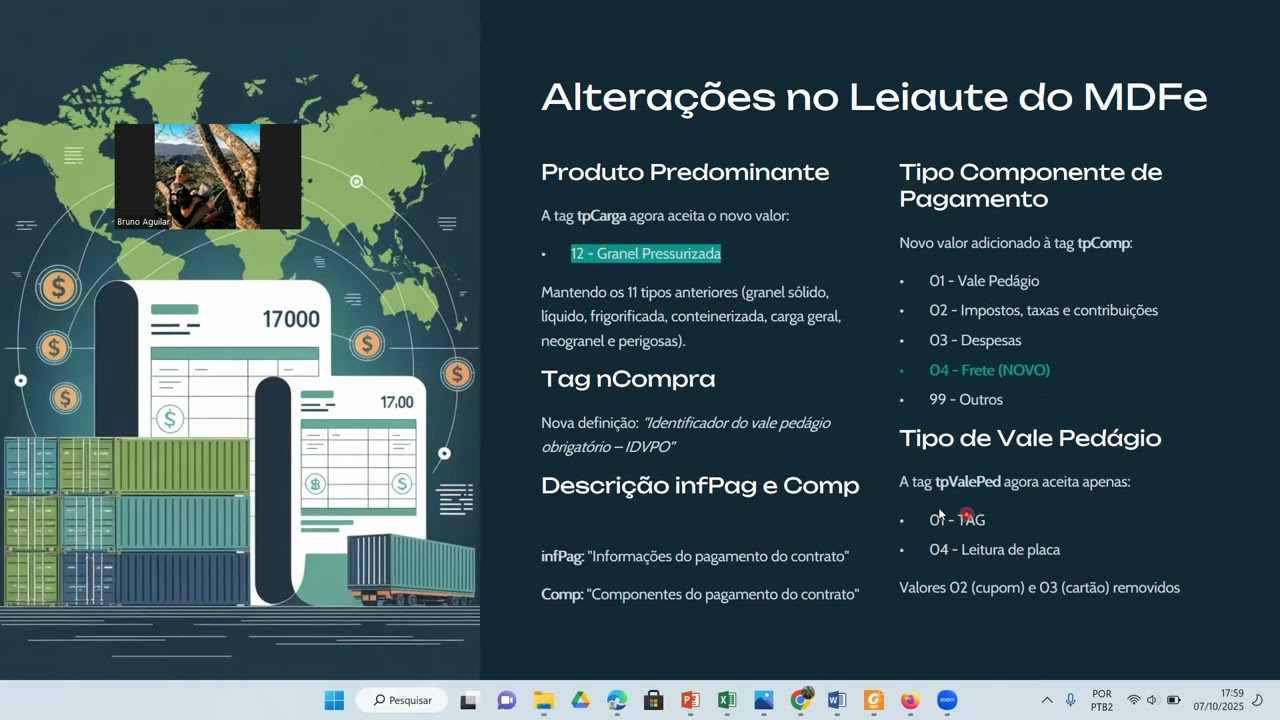 MDF-e - Altera&ccedil;&otilde;es ANTT NT 2025.001