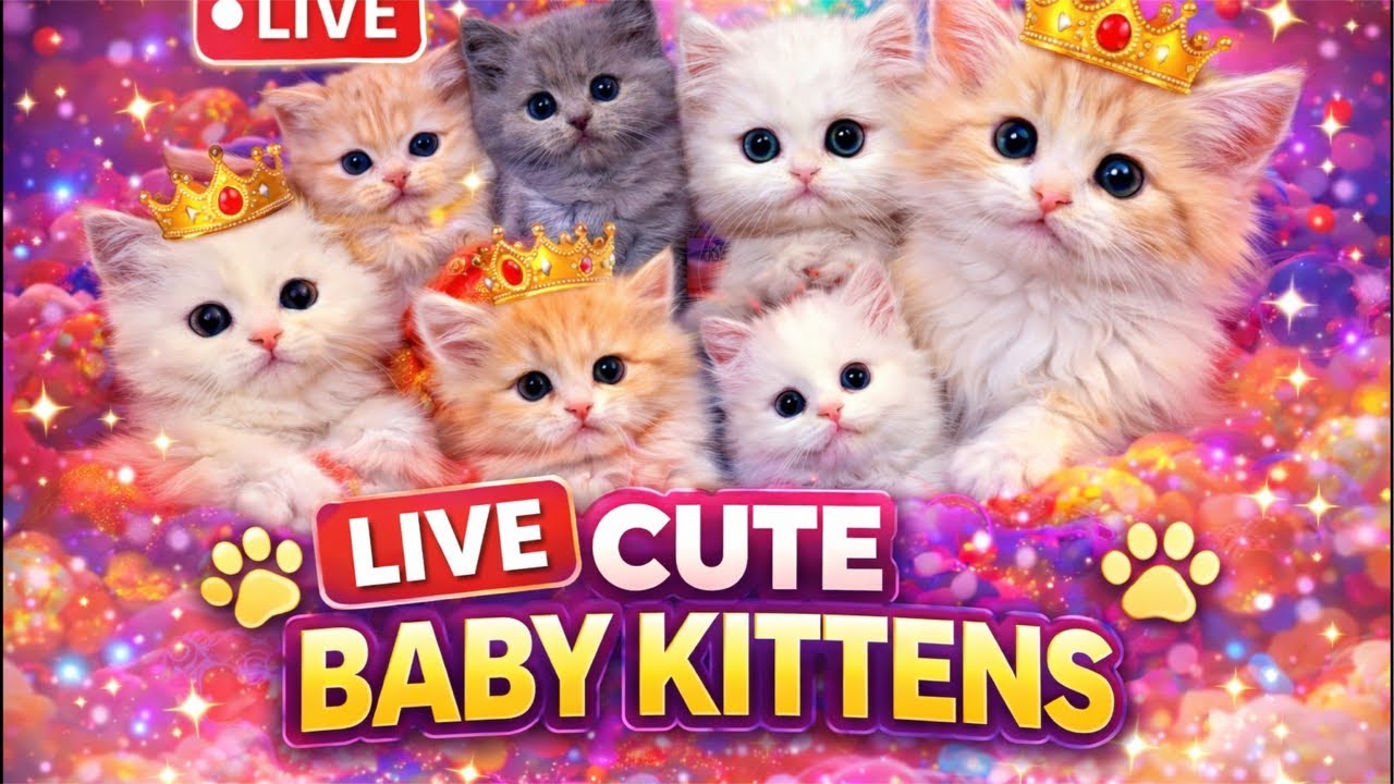 Cute kitten 🐾 Live[212] #cat#ytshorts #trending livestream #live #foryou #viralvideo #youtubeshorts