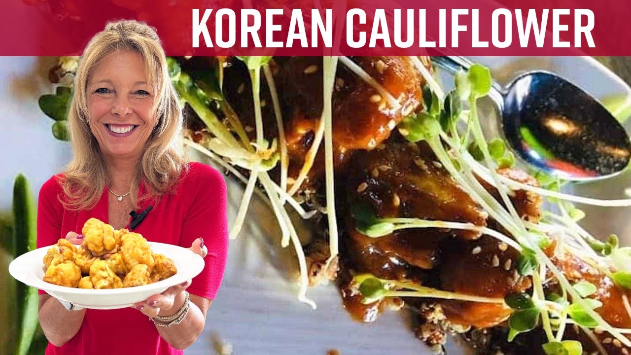 Spicy Vegan Korean Baked Cauliflower | Kathy's Vegan Kitchen