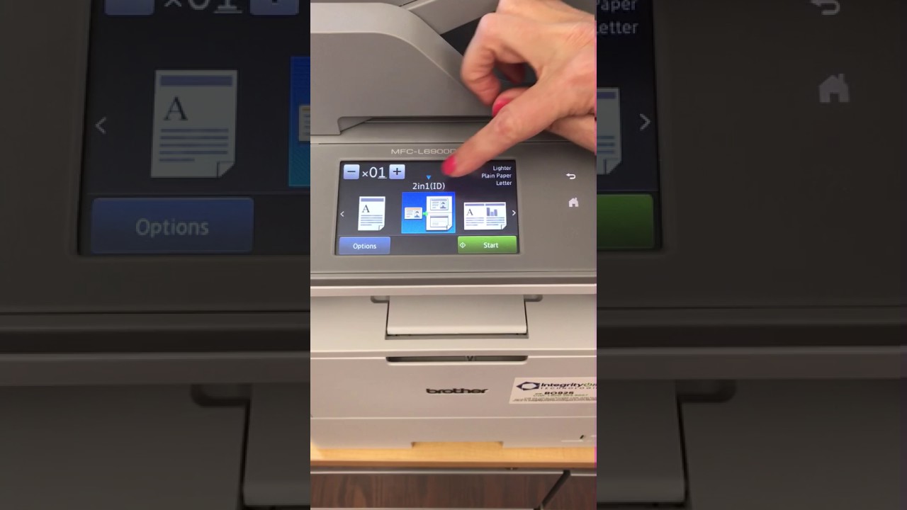 Brother 6900 control panel tutorial