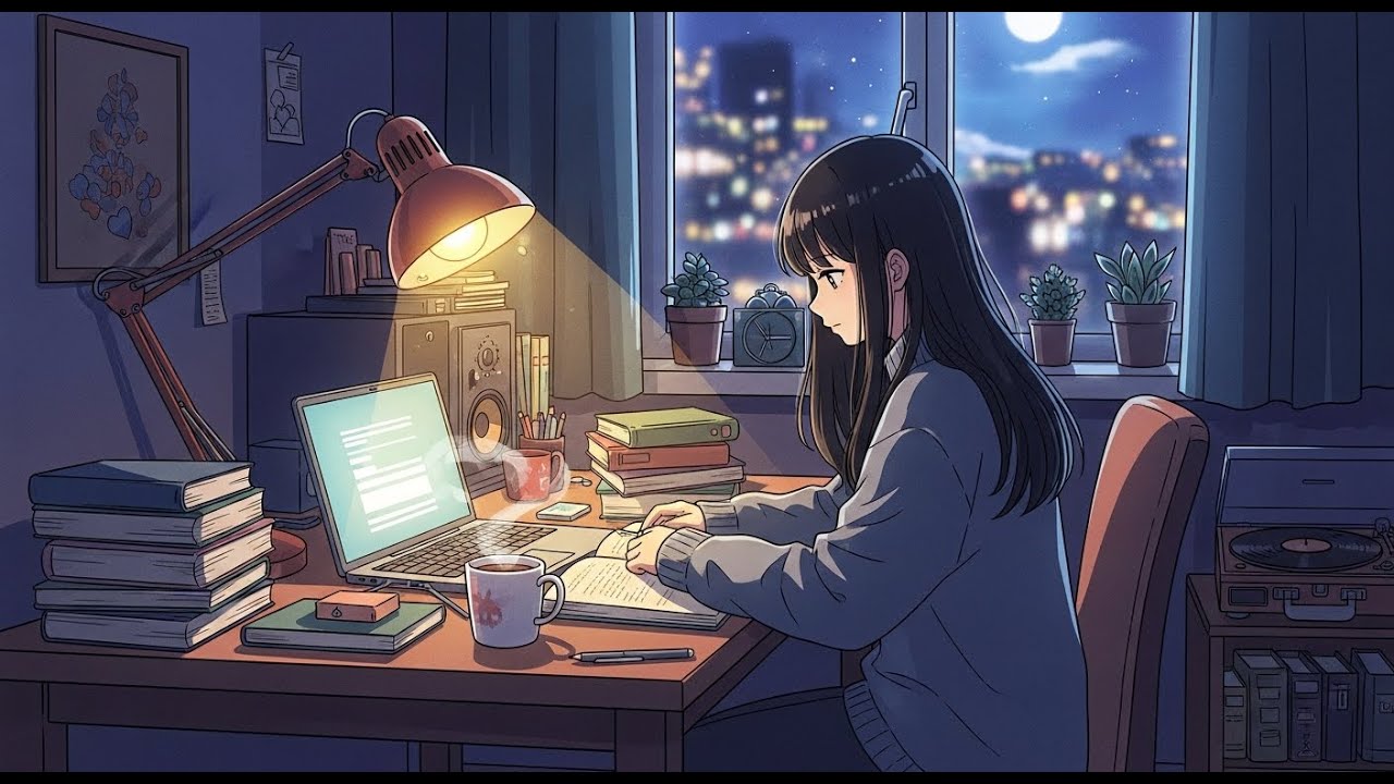 lofi for tired hearts 🎧 study & focus music 📚💻 #lofi #relaxingmusic #pianomusic