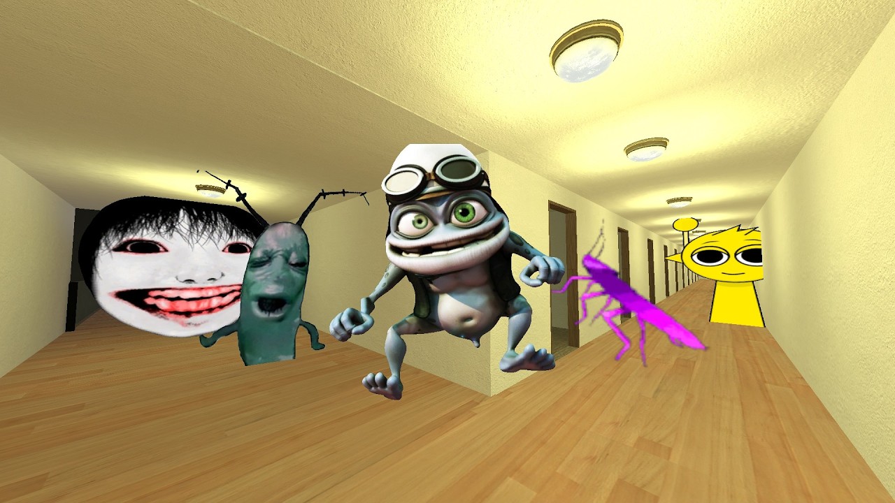 POV CRAZY FROG AND ALL BOT IN GMOD #Gmod_#Nextbots_#Criminal_Gmod