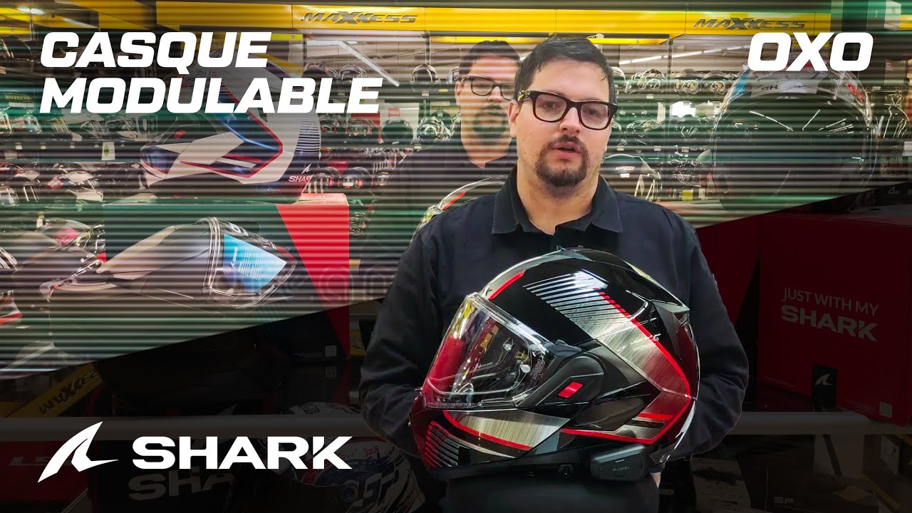Test du casque modulable OXO de SHARK par Fran&ccedil;ois de Maxxess Laval