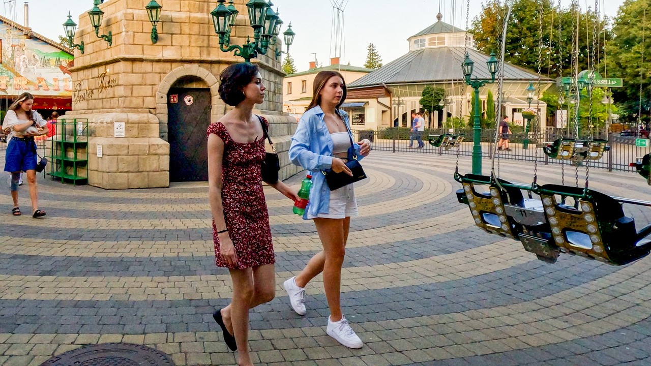 A Summer Walk at Vienna Prater Amusement Park:  Austria, Walking Tour in 4K, GoPro11 5.3K