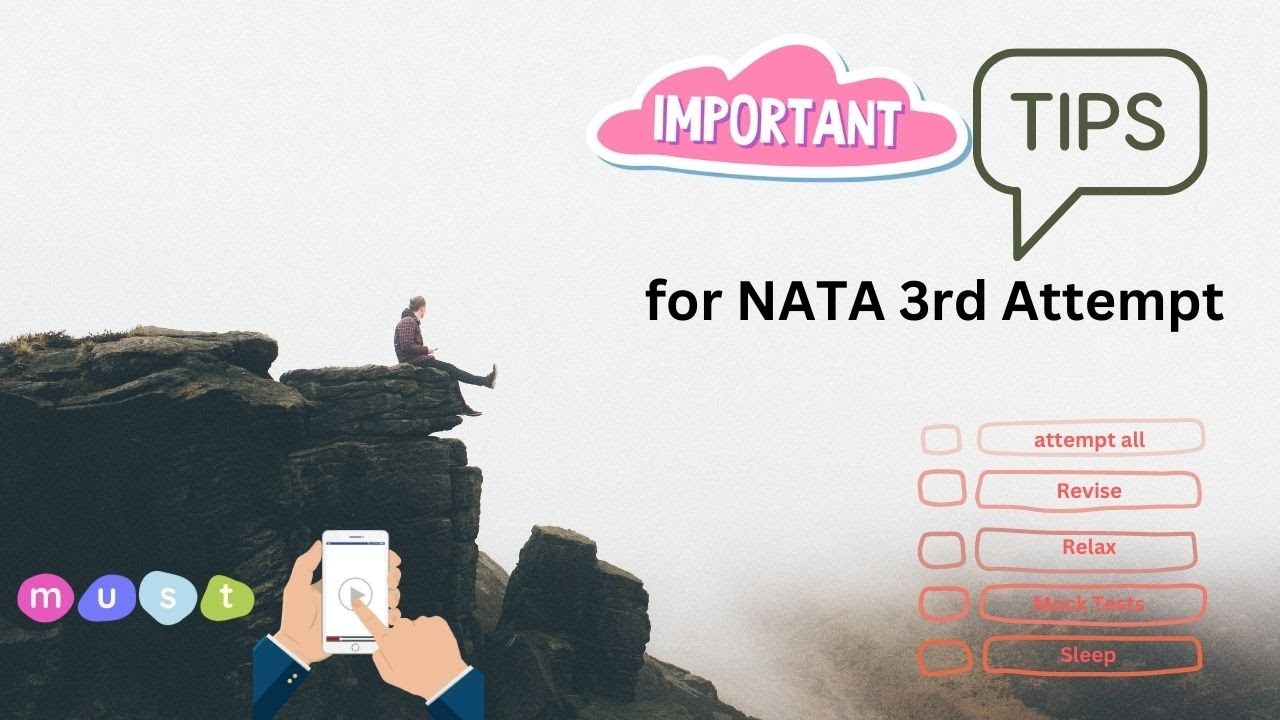 Last Day Things to do before Exam | Time management | Tips for NATA 3rd Attempt