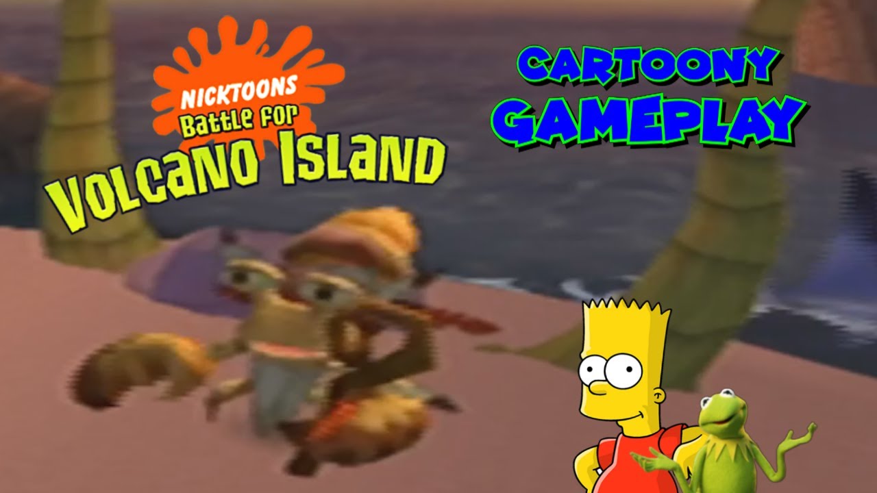 Cartoony Gameplay: Nicktoons Battle For Volcano Island PART 1