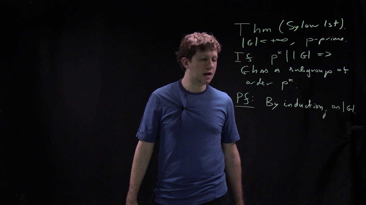 Group Theory, lecture 6.1: First Sylow Theorem