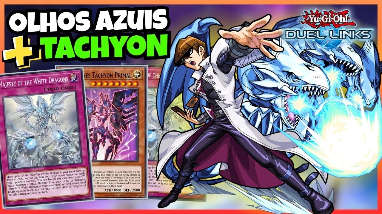 NOVOS COMBOS: COMO JOGAR DE BLUE-EYES feat TACHYON? Yu-Gi-Oh! Duel Links
