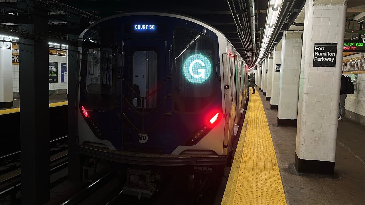 IND Culver Line: (F) (G) Trains @ Fort Hamilton Parkway (R46, R160A, R160B, R179, R211T)