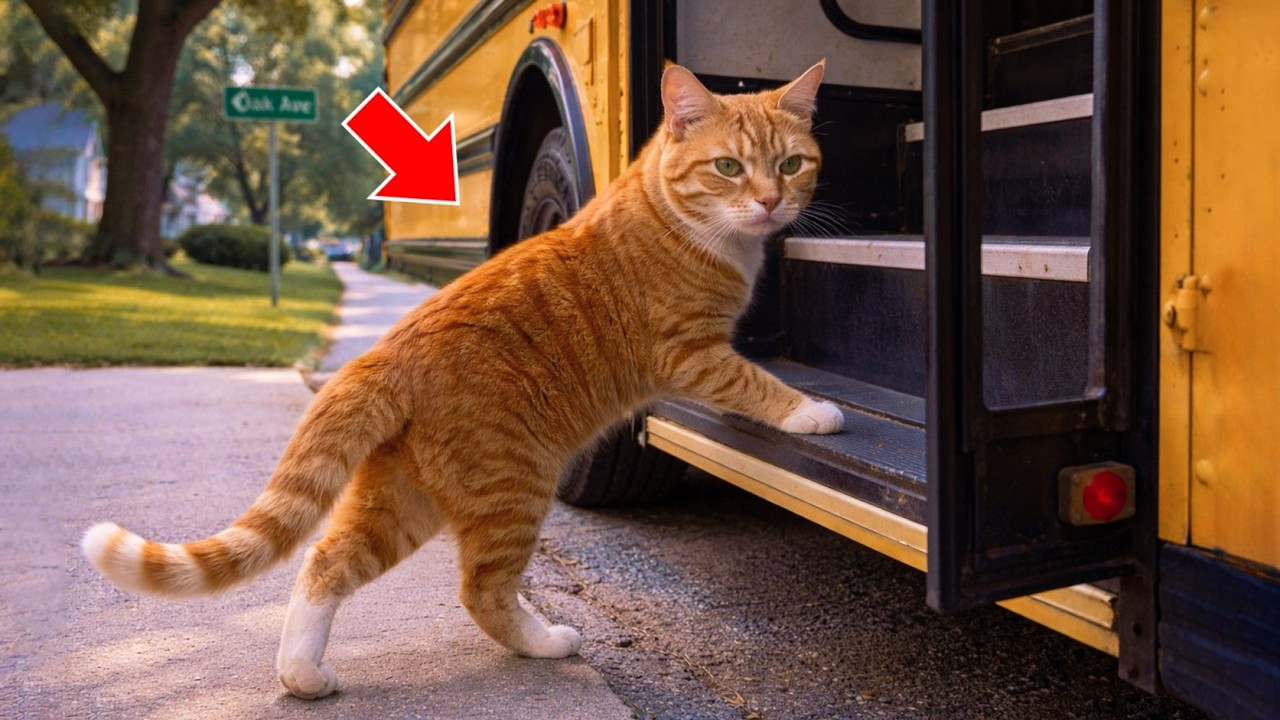 Cat Secretly Rode a School Bus Every Day — Then His Owner Found Out Why
