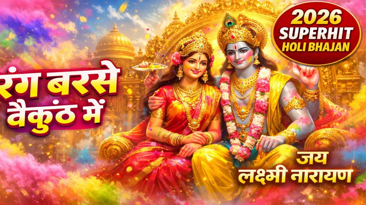 रंग बरसे वैकुंठ में 💛 जय लक्ष्मी नारायण | 2026 का सुपरहिट होली भजन 🔥 | Kamakhya Bhakti Darshan